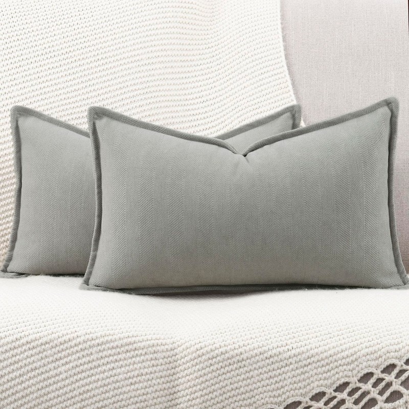 Madizz Textured Chenille Cushion Covers Set of 2 Super Soft