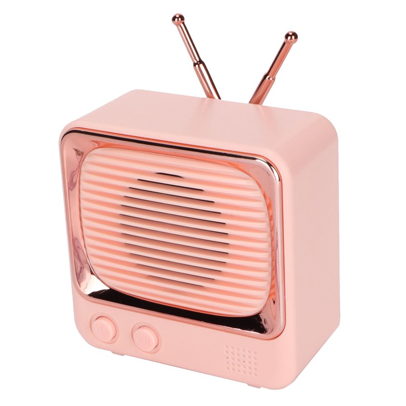 TV Shaped BT Speaker Wireless Lightweight Portable Mini Classic Style