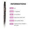 Clip In Dreadlock Extensions 20 Inch 3PCS Handmade 0.6cm Synthetic