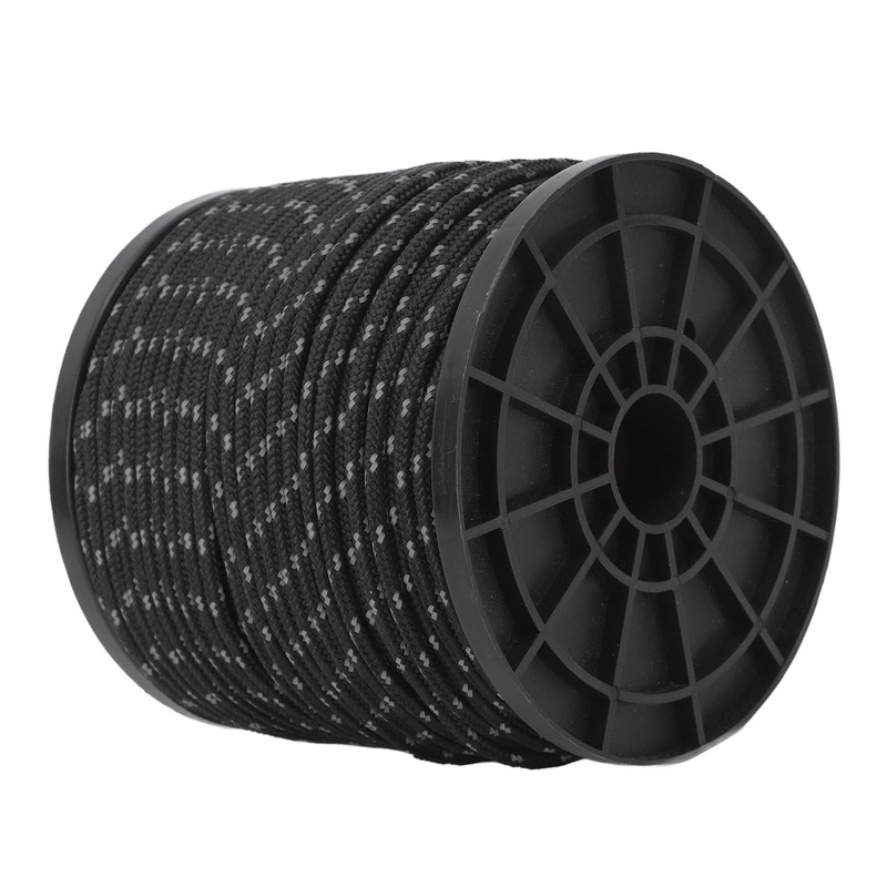 Reflective Camping Rope Texture Weaving 164ft 4mm Polyester Parachute Cord