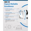 NICOR Lighting 4" White Square Multi-Adjustable Recessed Selectable LED Downlight