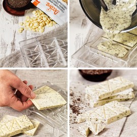 DECORA 0050083 PRALINENFORM TÄFELCHEN MIT HEIßLUFTBALLONS 200X120X22 MM