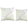 Grass Valley CA Map (2018) Throw Pillow