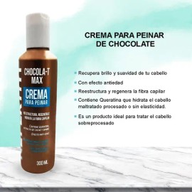 Crema Para Peinar Nefertiti Hidratación Chocola-t Max 300 Ml