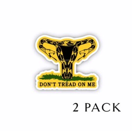 Deez Designs Don't Tread on Me Stickers for Women's Rights and Autonomy - 2.5" tall 5 pack