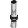 EPAuto 14mm 360° Degree Swivel Magnetic Spark Plug Socket, 3/8''