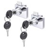uxcell Glass Cabinet Door Lock, for Hinged Glass Display Case