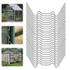 Xionghonglong Greenhouse Clamps Pack of 50 Stainless Steel Rustproof Silver