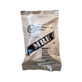 Ultimate 2018 US Military MRE Complete Meal Inspection Date January 2018 or Newer (Chili with Beans)