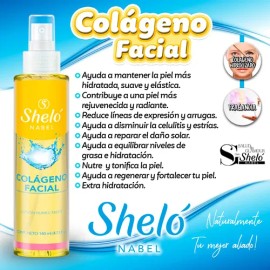 Colageno Liquido Facial Hidratante Antiarrugas 140 Ml Shelo                                                                                           