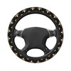 Black Fleur De Lis Steering Wheel Protective Cover Car Universal,