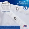CLOROX Shower Curtain Liner, Premium Medium-Weight Durable Waterproof 6g PEVA