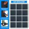 66FIT 0.56 Inch Rubber Top Thick Gym Mats For Home
