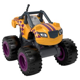 Mattel - CGF20 - Blaze and The Monster Machines - Racing Flag Stripes - Die-Cast Play Car, 8 cm