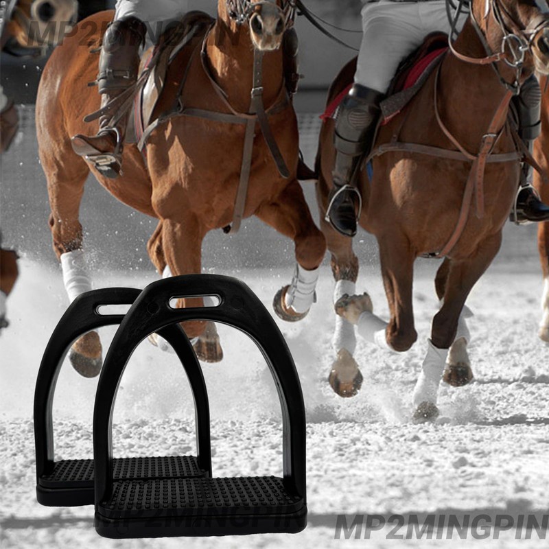 MP2MINGPIN Lightweight POM Plastic Stirrups, Rust-Resistant and Comfortable Equestrian Stirrups,