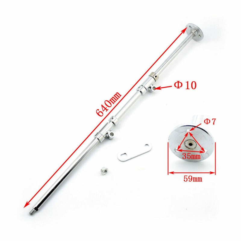 DDBESSIC Go Kart Steering Kit, 640mm Front Steering Wheel Gear