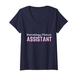 Womens Dermatology Medical Assistant V-Neck T-Shirt