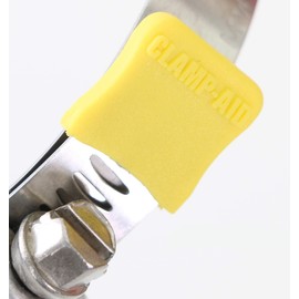 Marine Hoseclamp end caps by CLAMP-AID. For 1/2" wide bands, Marine Boat Engine Accessories. Package of 20. Color: Yellow