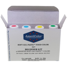 Americolor 4-Color Soft Gel Paste Food Color Kit