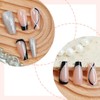 24pcs French Press on Nails Medium Length Fake Nails with