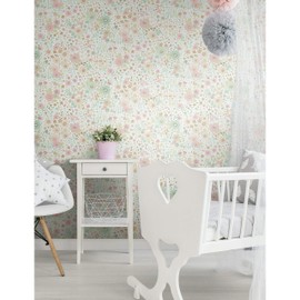 York Wallcoverings DwellStudio PSW1186RL Pastels Posey Sidewall Premium Peel and Stick Wallpaper