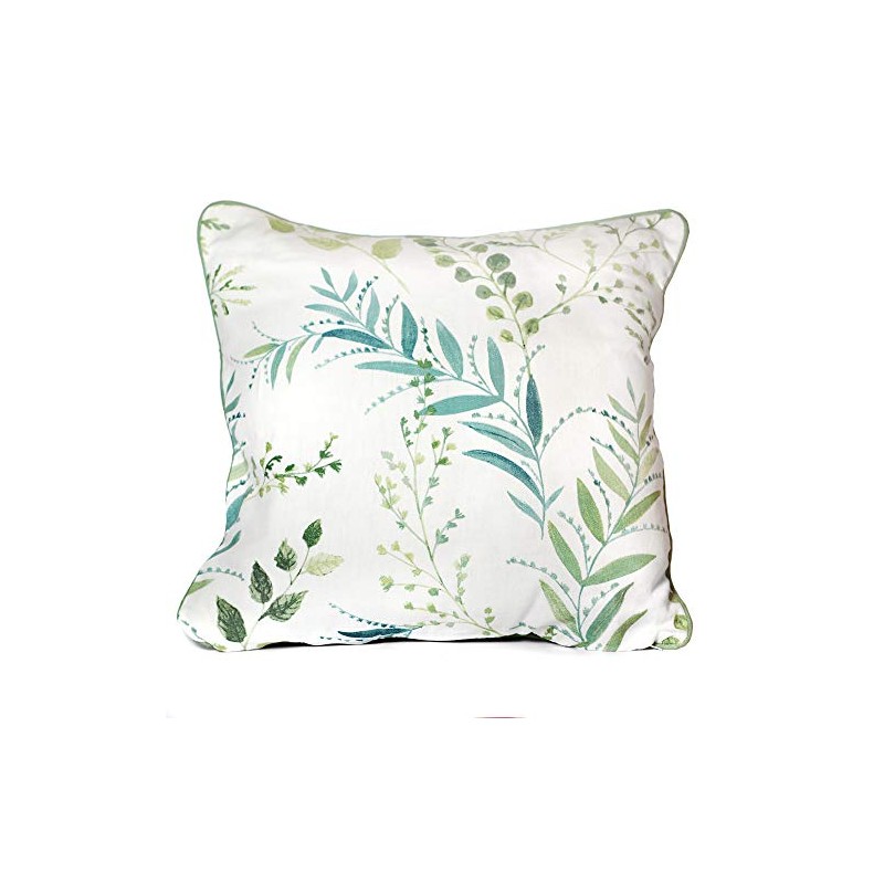 Fusion Fernworthy-100 Cushion Cover, 100% Cotton, Green