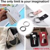 Audiofan Round Carabiner Key Ring Keychain 6 Pcs Outer Diameter