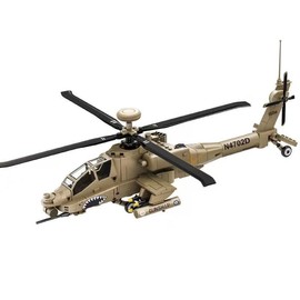 SEMKY Military Series AH-64 Helicopter Gunships Apache Air Force Building Block Set (255 Pieces) -Building and Military Toys Gifts for Kid and Adult