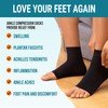 KEMFORD Ankle Compression Sleeve - 20-30mmhg Open Toe Compression Socks