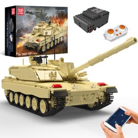 Mould King 20037 Challenger-2 Main Battle Tank Building Sets, MOC Military Tank Building Set for Adults/Kids, Collectible Army Model, Gift Ideal for Military Fans (1129+ PCS with APP/Remote Control)