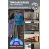 4smile Door Coat Rack for Hanging - Grey Door Hooks