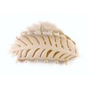 pale blush leaf hair clip claw butterfly clamp 3 5/8