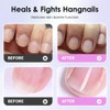 2en1 Empujador de Cutículas y Aceite para Cutículas,Herramienta de Manicura