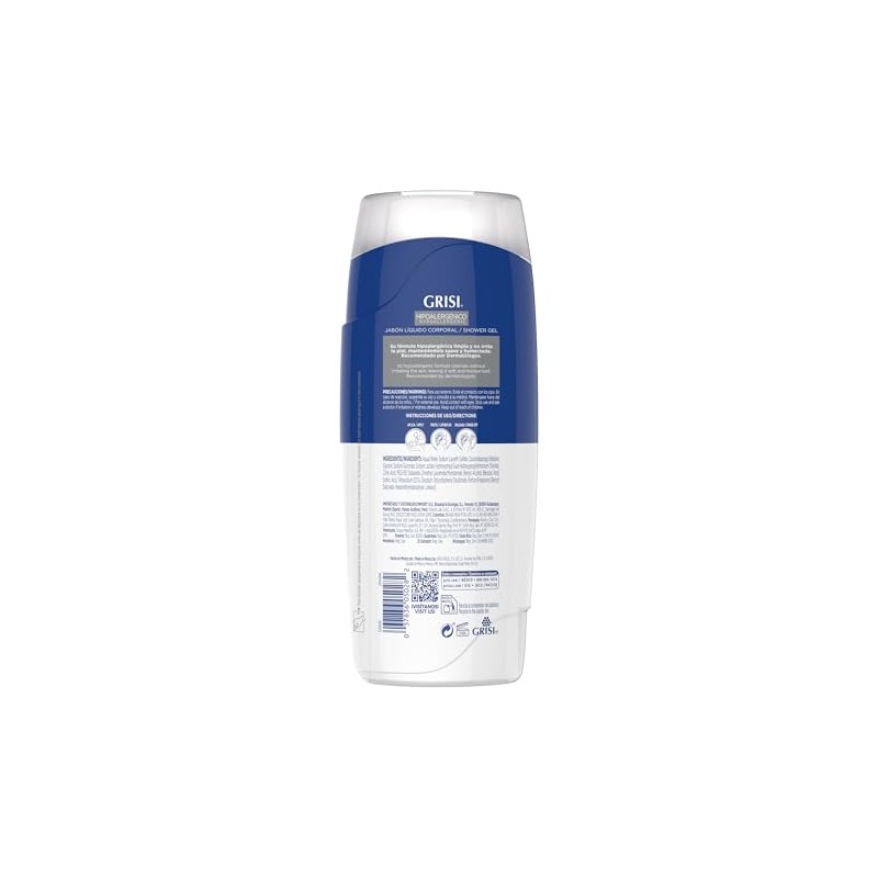Grisi Shower Gel Neutro Hypoallergenic Body Wash, 450 ml