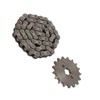 428 17T 17mm Sprocket 428 Drive Chain 60 Links Kit