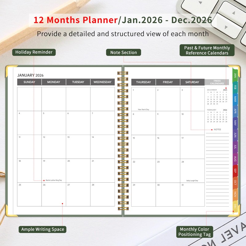 2026 Appointment Book/Planner - 2026 Daily Hourly Planner from Jan.