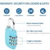Combination Padlock, 6Pack Luggage Locks Code Padlock, 3 Digit Outdoor