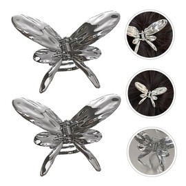 Ipetboom 2pcs Long Hair Claw Clips Butterfly Hair Claw Clips Lightweight Metal Hair Clips for Hairstyling