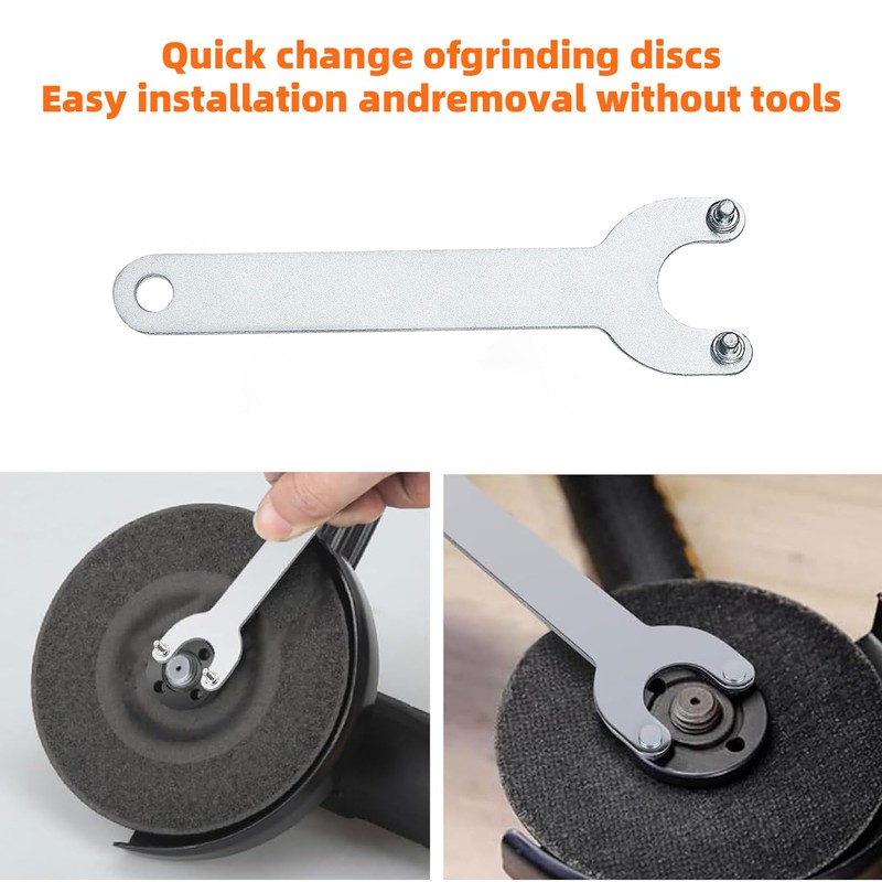 11 Piece Set Grinder Flange Angle Wrench, Metal Spanner Lock