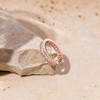 1 Pcs Gold Plated Rings Cubic Zirconia Baguette Cut Eternity