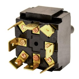 Carling Boat Illuminated Toggle Switch | On-Off-On 12 Volt 8 Spade