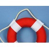 Hampton Nautical Vibrant with White Bands Life Ring Decoration, 6",