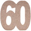 Number 60 Glitter Table Decoration Rose Gold| Table Centrepiece |