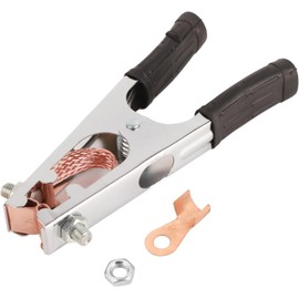 Black Welding Machine Ground Clamp, 500A Ground Clamp With Rubber Sleeve Welding Equipment and Accessories, Welding Clamps, Clamps