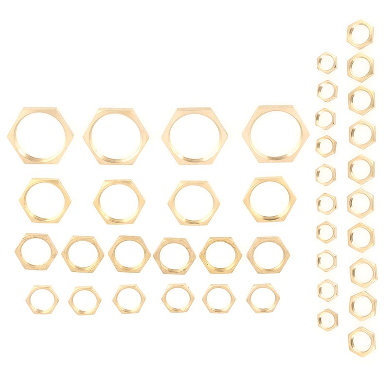 Hex Nuts 40 Pieces G1/8 Lock Nuts G1/4 G3/8 G1/2