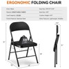 Fenbeli Padded Folding Chairs Set of 2 for Couples, Holds