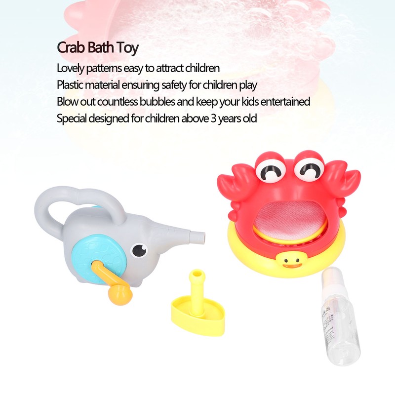 Crab Bath Toy Bubble Bath Maker Children Baby Kids Bathtub
