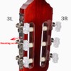 Classical Guitar String Tuning Pegs Silver Guitar Machine Heads Set