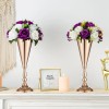 14 Tall Golden Metal Tabletop Vase Wedding Flower Display Stand