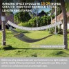 TONAHUTU 13FT Hammocks, Traditional Hand Woven Cotton Rope Hammock with